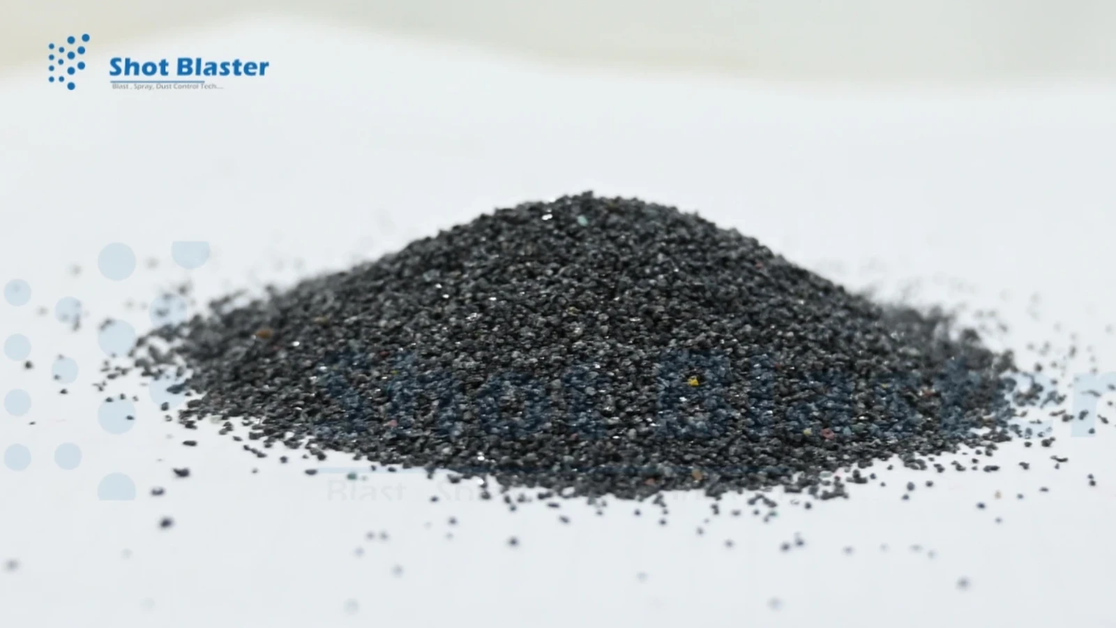 What kind of abrasive can be used in the sand blasting process?